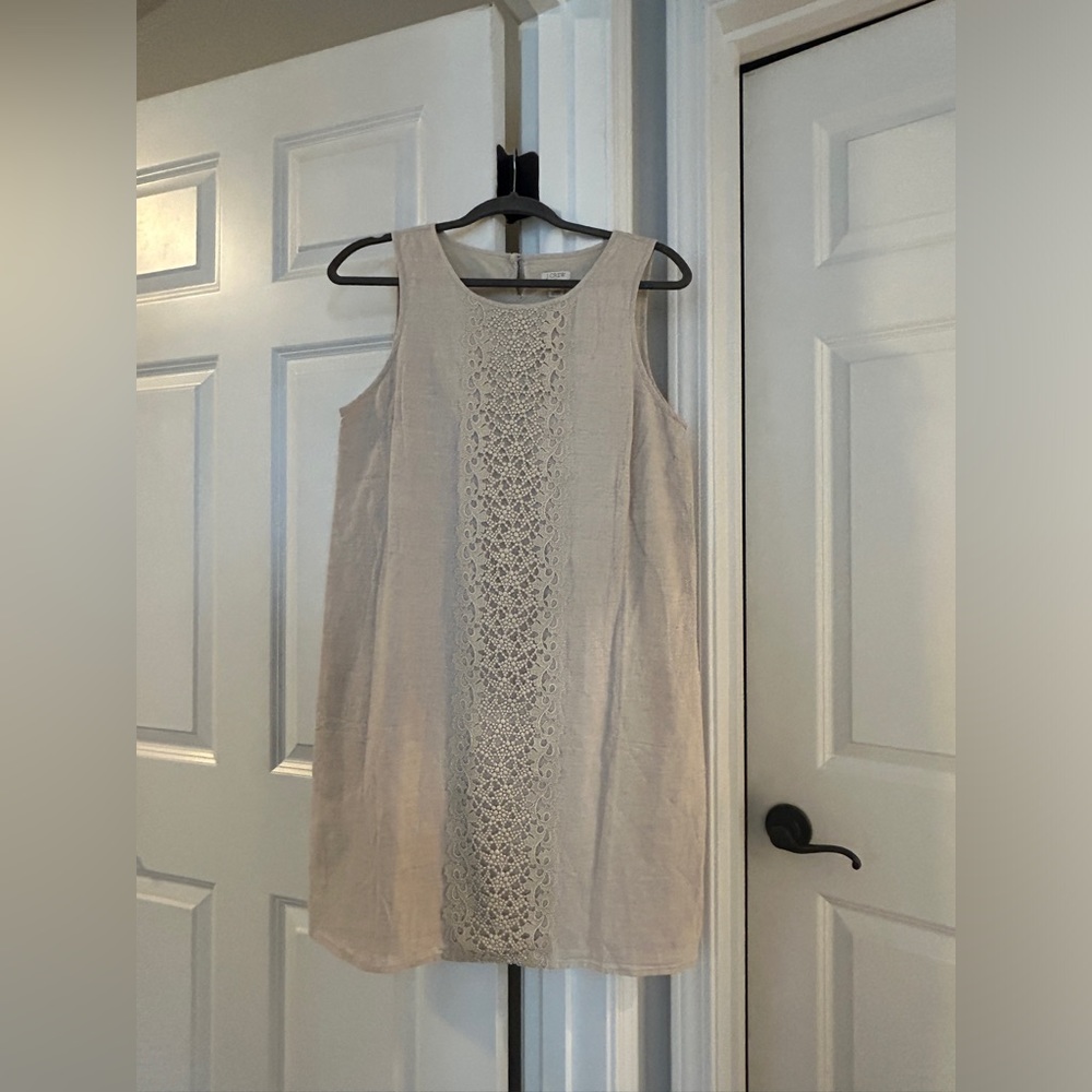 NWT J.Crew Tan/Beige Shift Dress Size S